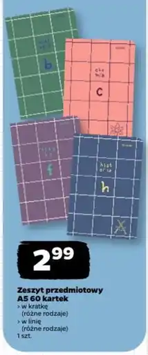 Netto Zeszyt przedmiotowy oferta