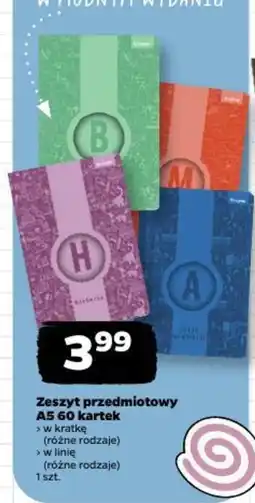 Netto Zeszyt przedmiotowy oferta