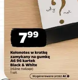 Netto Kolonotes w kratkę zamykany na gumkę oferta