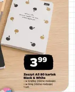 Netto Zeszyt A5 Black & White oferta