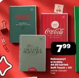 Netto Kolozeszyt w kratke A60 80 kartek Soft Touch+Uv oferta