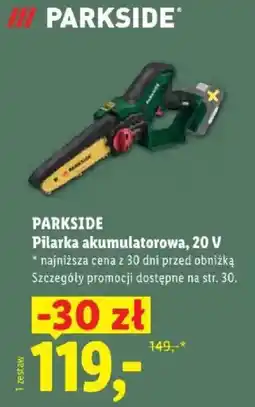 Lidl Pilarka akumulatorowa, 20 V oferta