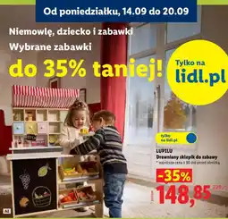 Lidl LUPILU Drewniany sklepik do zabawy oferta