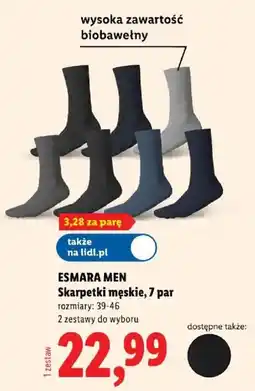 Lidl ESMARA MEN Skarpetki męskie oferta