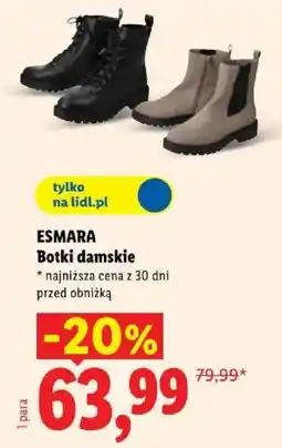 Lidl ESMARA Botki damskie oferta
