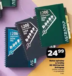 Netto Notes spiralny w kratkę B5 200 kartek Astrapap oferta