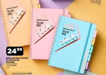 Notes spiralny w kratkę A4 200 kartek Astrapap