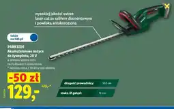 Lidl Akumulatorowe nożyce do żywopлотu oferta