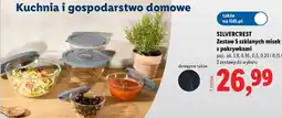 Lidl Silvercrest Zestaw 5 szklanych misek z pokrywkami oferta