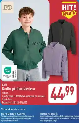 ALDI L&D Kurtka pilotka dziecięca oferta