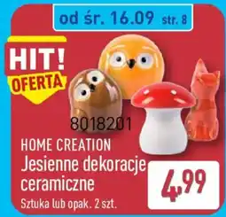 ALDI Home Creation Jesienne dekoracje ceramiczne oferta