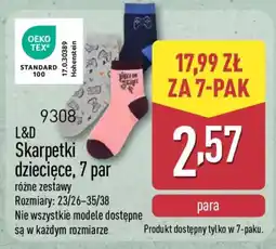 ALDI L&D Skarpetki dziecięce oferta