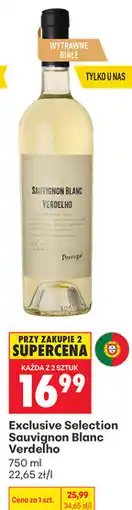 Biedronka Wino białe wytrawne Exclusive Selection Sauvignon Blanc Verdelho oferta