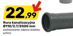 Bricomarche Rura kanalizacyjna Ø110/2.7/2000 mm oferta