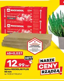 Bricomarche Wełna ROCKSLAB PLUS 50 mm Rockwool oferta