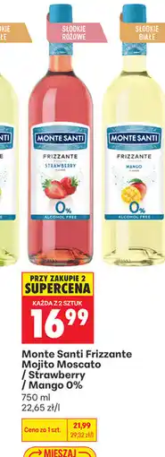 Biedronka Monte Santi Frizzante Strawberry / Mango 0% oferta