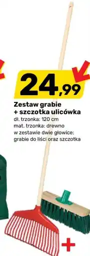 Bricomarche Zestaw grabie i szczotka do liści oferta