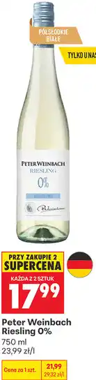 Biedronka Peter Weinbach Riesling 0% oferta