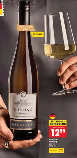 Biedronka Wino białe półwytrawne Palatium Riesling Halbtrocken oferta