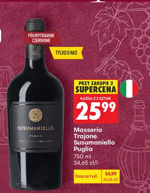 Biedronka Masseria Trajone Susumaniello Puglia oferta