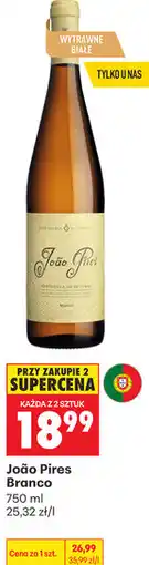 Biedronka Wino białe wytrawne João Pires Branco oferta