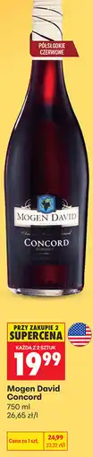 Biedronka Mogen David Concord oferta