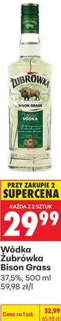 Biedronka Wódka Żubrówka Bison Grass 37,5% oferta