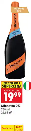 Biedronka Mionetto 0% oferta