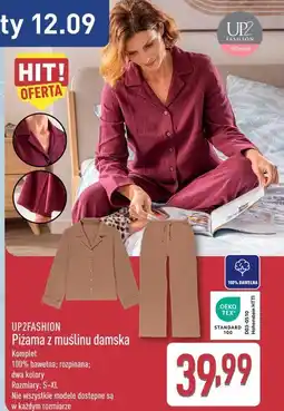 ALDI UP2FASHION Piżama z muślinu damska oferta