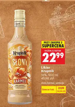 Biedronka Likier Krupnik Słony Karmel, Pistacja oferta