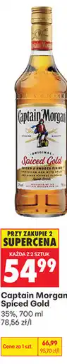 Biedronka Rum Captain Morgan Spiced Gold 35% oferta