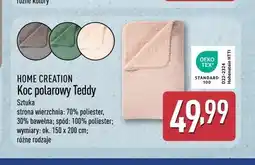 ALDI HOME CREATION Koc polarowy Teddy oferta