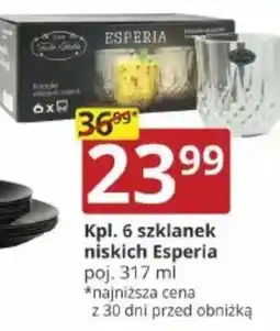 Prymus-AGD Kpl.6 szklanek niskich Esperia oferta