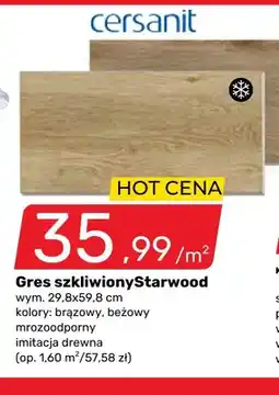 Bricomarche Gres szkliwiony Starwood 29,8x59,8 cm Cersanit oferta