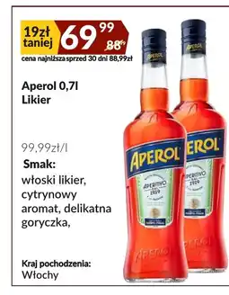 Sużyw Likier Aperol oferta
