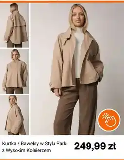 Born2be Kurtka z bawełny w stylu parki z wysokim kołnierzem Born2be oferta