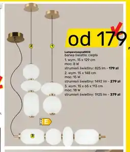 Bricomarche Lampa wisząca Nico 15x65x113 cm oferta