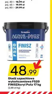 Bricomarche Gładź szpachlowa wykończeniowa FS20 Finisz Acryl-Putz Śnieżka oferta