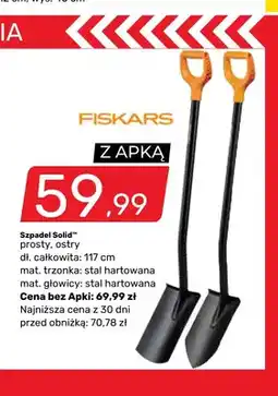Bricomarche Szpadel prosty Solid Fiskars oferta
