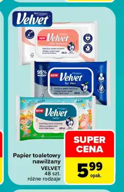Carrefour Papier nawilżany Velvet oferta