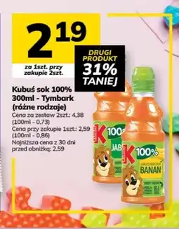 Hitpol Kubuś sok Tymbark 100% oferta