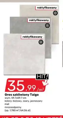Bricomarche Gres szkliwiony Taigo 59,7x59,7 cm oferta