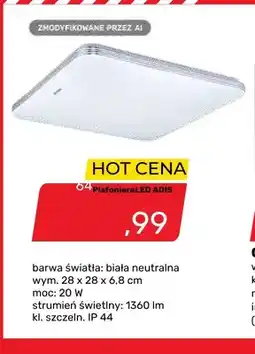 Bricomarche Plafoniera LED Adis 28x28x6,8 cm oferta