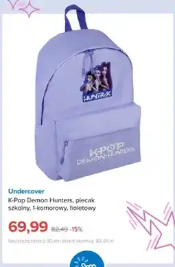Smyk K-Pop Demon Hunters plecak szkolny 1-komorowy fioletowy Undercover oferta