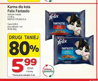 Karma dla kota Felix Fantastic 4-pak