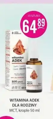 Jaśmin Witamina ADEK dla rodziny MCT krople Aura Herbals oferta