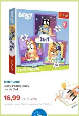Smyk Puzzle Trefl Bluey Poznaj Bluey 3w1 oferta