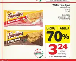 Marketvita Wafle Familijne Klasyczne o smaku truskawkowo-śmietankowym oferta