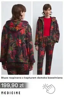 Medicine Bluza rozpinana z kapturem damska bawełniana Medicine oferta
