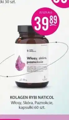 Jaśmin Kolagen rybi Naticol włosy skóra paznokcie kapsułki Aura Herbals oferta